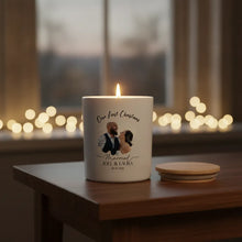 Our First Christmas Married Personalised Photo Candle