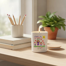 Thank You Teacher Artwork Candle