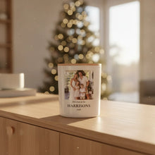Personalised Family Christmas Photo Candle