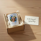 Forever In Our Hearts Bluebell Memorial Candle – Personalised Photo Tribute with Name & Dates
