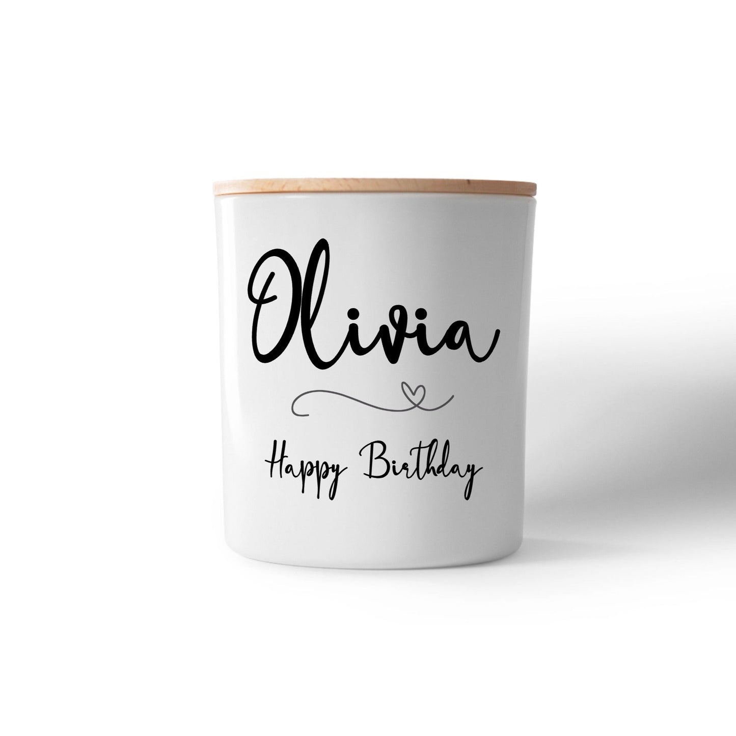 Personalised “Minimalist Birthday” Candle – Custom Name