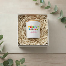 Personalised “Happy Birthday Balloons” Candle – Custom Name