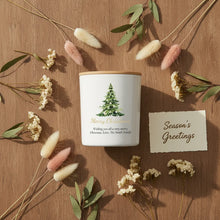 Personalised “Christmas Tree” Candle – Add Your Message