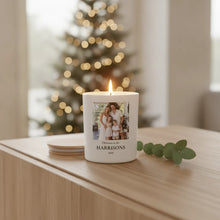 Personalised Family Christmas Photo Candle