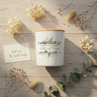 Personalised “Merry Christmas Botanical” Candle – Custom Names
