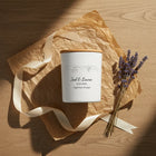 Lines of Love Personalised Couple Candle – Custom Anniversary, Wedding & Engagement Gift
