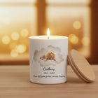 Personalised Pet Watercolour Memorial Candle – Custom Photo & Message