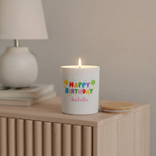 Personalised “Happy Birthday Balloons” Candle – Custom Name