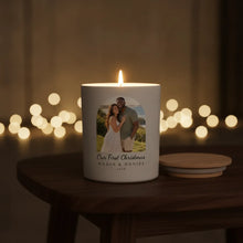 Our First Christmas Personalised Photo Candle