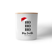 “Ho Ho Ho Santa Hat” Candle – Add Name or Message