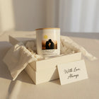 Sunset Lovers Personalised Candle – Custom Couple Gift with Choice of Silhouettes