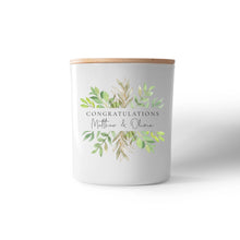 Personalised “Congratulations Botanical” Candle – Custom Names