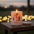 Personalised Family Christmas Photo Candle