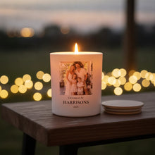 Personalised Family Christmas Photo Candle
